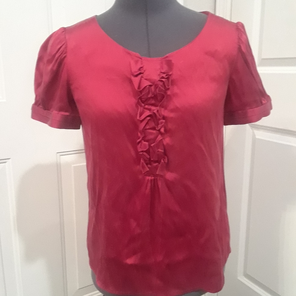 Saks Fifth Avenue Red‎ Silk Shirt